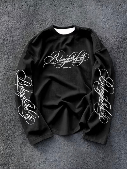 Streetwear Gothic style Longsleeves Mixed Colors