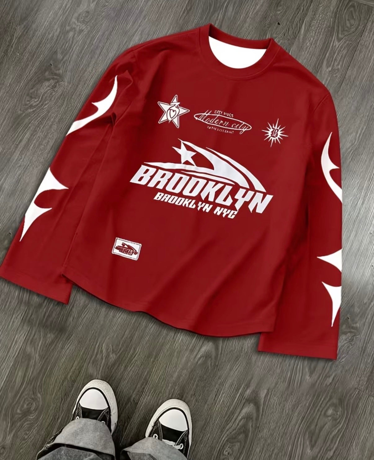 Streetwear Brooklyn y2k Longsleeve Mixed Colors