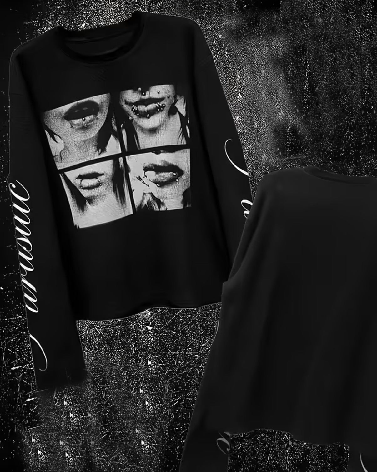 Gothic Longsleeve Women y2k shirt